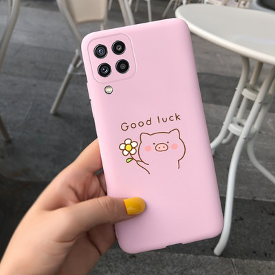 За Samsung M32 Case M325F Стилен мек силиконов заден капак За Samsung M12 M32 Cases Galaxy M32 M 32 12 Cover TPU Fundas Bumper