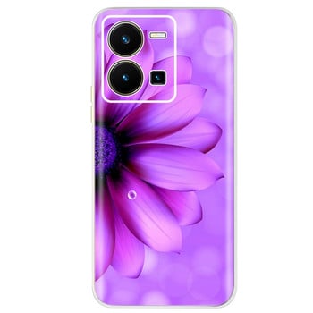 Για Vivo Y35 Case 2022 Cute Cat Butterfly Θήκη τηλεφώνου από μαλακή σιλικόνη για Vivo Y35 Y 35 VivoY35 Πίσω κάλυμμα 6,58\'\' TPU Fundas Bumper