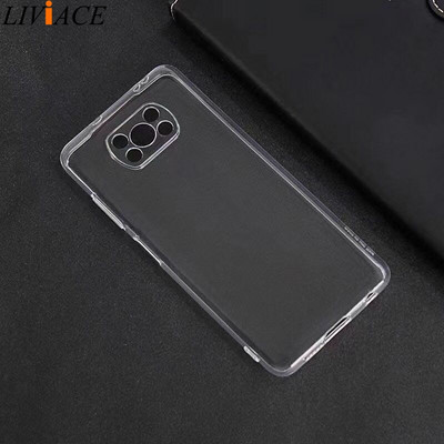 Διαφανής μαλακή θήκη τηλεφώνου tpu για xiaomi poco x3 nfc X3 PRO F3 GT M3 παγκόσμια έκδοση Ultra Thin διαφανές πίσω κάλυμμα coque