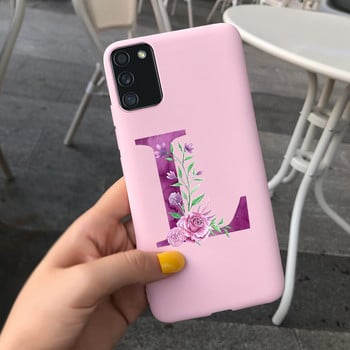 Untuk Samsung Galaxy A02S Kasus SM-A025F Silikon Lembut Cute Huruf Πίσω κάλυμμα UNTUK Samsung A02s A025F Telepon GalaxyA02s Yang 02 S