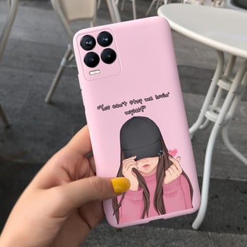 Untuk Oppo Realme 8 Pro Casing Lembut Ramping Fundas Lucu Bunga Matahari Casing Ponsel untuk Realme 8i 8 Realme8 Pro RMX3081 Tas Bumper Penutup Belakang