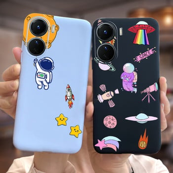 Untuk Vivo Y16 4G Casing Lucu Alien Panda Penutup Kartun Casing Ponsel Silikon Lunak untuk Vivo Y16 Y 16 V2204 V2214 Penutup Belakang Coque Capa