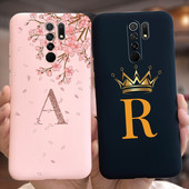 Περίβλημα untuk Xiaomi Redmi 9 Sampul Huruf Mahkota Mode Baru untuk Xiaomi Redmi 9 Prime Casing Ponsel 6.53 ``Fundas untuk Redmi 9 Cangkang Lunak