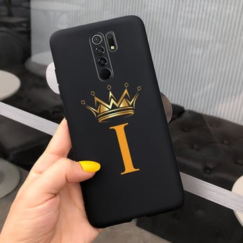 Περίβλημα untuk Xiaomi Redmi 9 Sampul Huruf Mahkota Mode Baru untuk Xiaomi Redmi 9 Prime Casing Ponsel 6.53 \'\'Fundas untuk Redmi 9 Cangkang Lunak