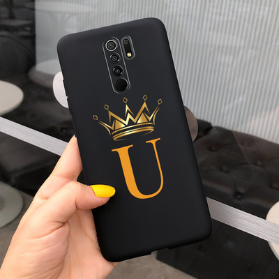 Περίβλημα untuk Xiaomi Redmi 9 Sampul Huruf Mahkota Mode Baru untuk Xiaomi Redmi 9 Prime Casing Ponsel 6.53 ``Fundas untuk Redmi 9 Cangkang Lunak