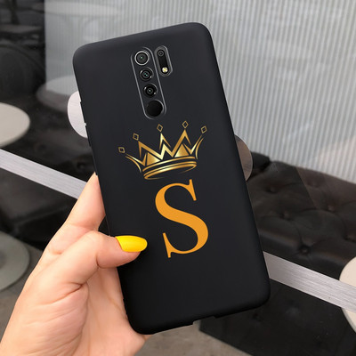 Περίβλημα untuk Xiaomi Redmi 9 Sampul Huruf Mahkota Mode Baru untuk Xiaomi Redmi 9 Prime Casing Ponsel 6.53 ``Fundas untuk Redmi 9 Cangkang Lunak