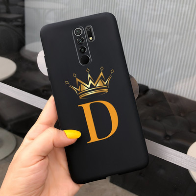 Περίβλημα untuk Xiaomi Redmi 9 Sampul Huruf Mahkota Mode Baru untuk Xiaomi Redmi 9 Prime Casing Ponsel 6.53 ``Fundas untuk Redmi 9 Cangkang Lunak