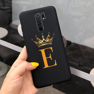 Περίβλημα untuk Xiaomi Redmi 9 Sampul Huruf Mahkota Mode Baru untuk Xiaomi Redmi 9 Prime Casing Ponsel 6.53 ``Fundas untuk Redmi 9 Cangkang Lunak