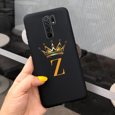 Περίβλημα untuk Xiaomi Redmi 9 Sampul Huruf Mahkota Mode Baru untuk Xiaomi Redmi 9 Prime Casing Ponsel 6.53 ``Fundas untuk Redmi 9 Cangkang Lunak