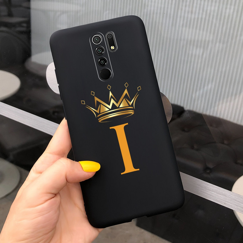Περίβλημα untuk Xiaomi Redmi 9 Sampul Huruf Mahkota Mode Baru untuk Xiaomi Redmi 9 Prime Casing Ponsel 6.53 ``Fundas untuk Redmi 9 Cangkang Lunak