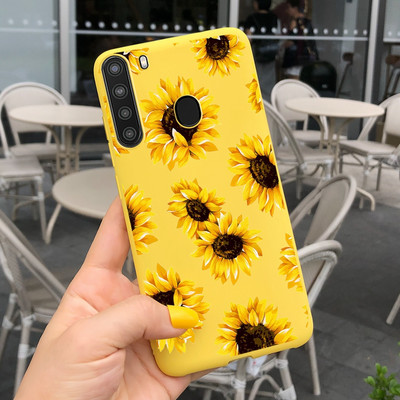 Красиви цветя за калъф за Samsung Galaxy A21 Sm-A215U Меки силиконови сладки модни калъфи за телефони за Samsung A21 Galaxy A 21 броня