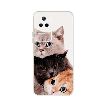 Για Xiaomi Poco F4 Case Cute Cat Cartoon Cover 6,67`` Soft Silicone Fundas Phone Case for Xiaomi Poco F4 PocoF4 Back Cover Coque