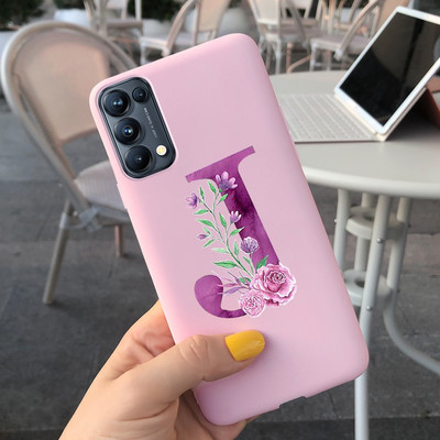 Για Oppo Find X3 Lite Θήκη CPH2145 Cute Letters Μαλακό κάλυμμα τηλεφώνου από σιλικόνη για Oppo Find X 3 Lite X3Lite Θήκες Fundas Bumper