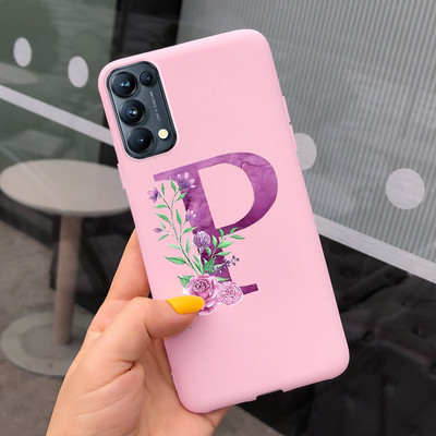 Για Oppo Find X3 Lite Θήκη CPH2145 Cute Letters Μαλακό κάλυμμα τηλεφώνου από σιλικόνη για Oppo Find X 3 Lite X3Lite Θήκες Fundas Bumper