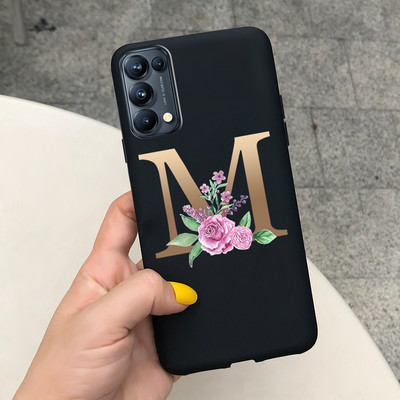 Για Oppo Find X3 Lite Θήκη CPH2145 Cute Letters Μαλακό κάλυμμα τηλεφώνου από σιλικόνη για Oppo Find X 3 Lite X3Lite Θήκες Fundas Bumper