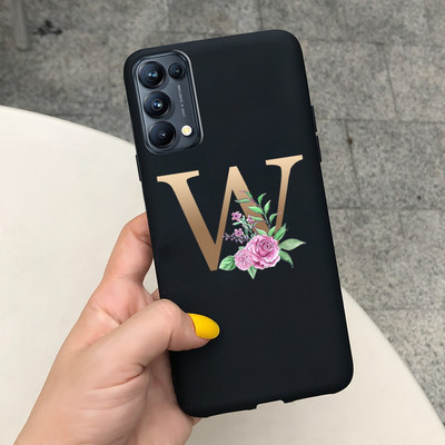 Για Oppo Find X3 Lite Θήκη CPH2145 Cute Letters Μαλακό κάλυμμα τηλεφώνου από σιλικόνη για Oppo Find X 3 Lite X3Lite Θήκες Fundas Bumper