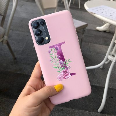 Για Oppo Find X3 Lite Θήκη CPH2145 Cute Letters Μαλακό κάλυμμα τηλεφώνου από σιλικόνη για Oppo Find X 3 Lite X3Lite Θήκες Fundas Bumper