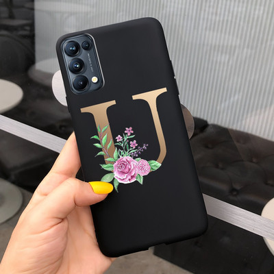 Για Oppo Find X3 Lite Θήκη CPH2145 Cute Letters Μαλακό κάλυμμα τηλεφώνου από σιλικόνη για Oppo Find X 3 Lite X3Lite Θήκες Fundas Bumper