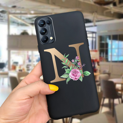 Για Oppo Find X3 Lite Θήκη CPH2145 Cute Letters Μαλακό κάλυμμα τηλεφώνου από σιλικόνη για Oppo Find X 3 Lite X3Lite Θήκες Fundas Bumper