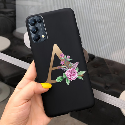 Για Oppo Find X3 Lite Θήκη CPH2145 Cute Letters Μαλακό κάλυμμα τηλεφώνου από σιλικόνη για Oppo Find X 3 Lite X3Lite Θήκες Fundas Bumper