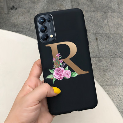 Για Oppo Find X3 Lite Θήκη CPH2145 Cute Letters Μαλακό κάλυμμα τηλεφώνου από σιλικόνη για Oppo Find X 3 Lite X3Lite Θήκες Fundas Bumper