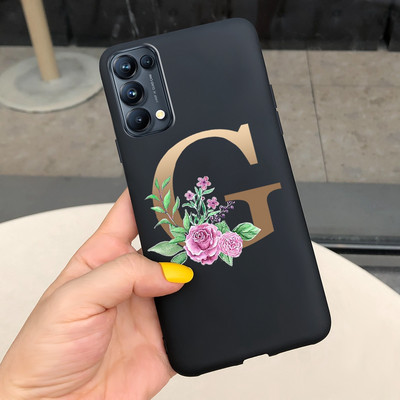 Για Oppo Find X3 Lite Θήκη CPH2145 Cute Letters Μαλακό κάλυμμα τηλεφώνου από σιλικόνη για Oppo Find X 3 Lite X3Lite Θήκες Fundas Bumper