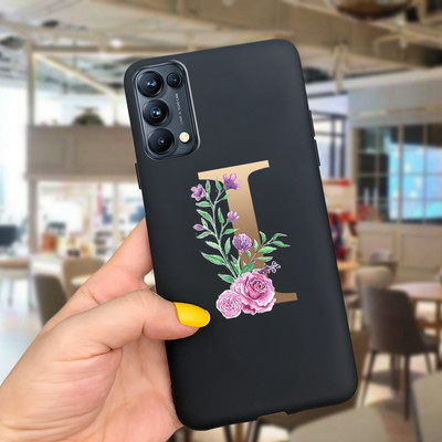 Για Oppo Find X3 Lite Θήκη CPH2145 Cute Letters Μαλακό κάλυμμα τηλεφώνου από σιλικόνη για Oppo Find X 3 Lite X3Lite Θήκες Fundas Bumper