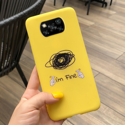 PocoX3 Калъфи за телефони за Xiaomi Poco X3 NFC Калъф Мек силиконов сладък анимационен калъф за Xiaomi Poco X3 Pro Калъф PocoX3 NFC Pro Shell