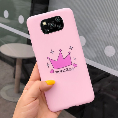 PocoX3 Калъфи за телефони за Xiaomi Poco X3 NFC Калъф Мек силиконов сладък анимационен калъф за Xiaomi Poco X3 Pro Калъф PocoX3 NFC Pro Shell