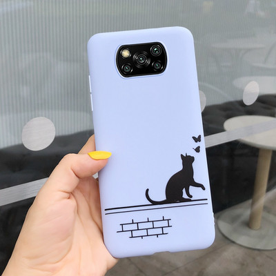 PocoX3 Калъфи за телефони за Xiaomi Poco X3 NFC Калъф Мек силиконов сладък анимационен калъф за Xiaomi Poco X3 Pro Калъф PocoX3 NFC Pro Shell