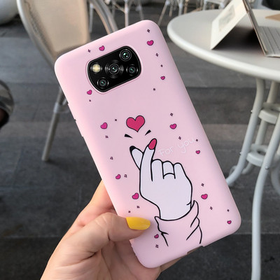 PocoX3 Калъфи за телефони за Xiaomi Poco X3 NFC Калъф Мек силиконов сладък анимационен калъф за Xiaomi Poco X3 Pro Калъф PocoX3 NFC Pro Shell