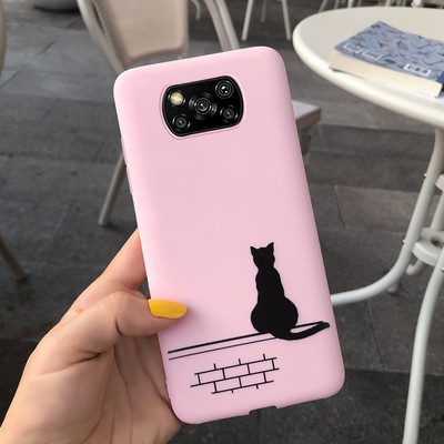 PocoX3 Калъфи за телефони за Xiaomi Poco X3 NFC Калъф Мек силиконов сладък анимационен калъф за Xiaomi Poco X3 Pro Калъф PocoX3 NFC Pro Shell