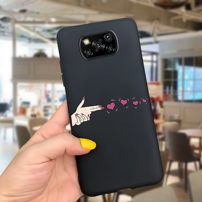 PocoX3 Калъфи за телефони за Xiaomi Poco X3 NFC Калъф Мек силиконов сладък анимационен калъф за Xiaomi Poco X3 Pro Калъф PocoX3 NFC Pro Shell