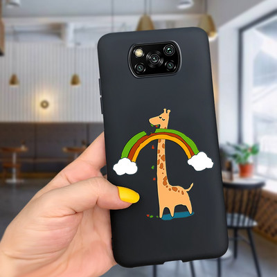 PocoX3 Калъфи за телефони за Xiaomi Poco X3 NFC Калъф Мек силиконов сладък анимационен калъф за Xiaomi Poco X3 Pro Калъф PocoX3 NFC Pro Shell
