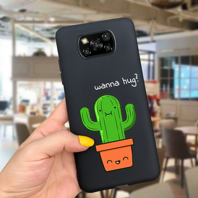 PocoX3 Калъфи за телефони за Xiaomi Poco X3 NFC Калъф Мек силиконов сладък анимационен калъф за Xiaomi Poco X3 Pro Калъф PocoX3 NFC Pro Shell