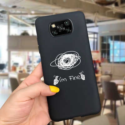 PocoX3 Калъфи за телефони за Xiaomi Poco X3 NFC Калъф Мек силиконов сладък анимационен калъф за Xiaomi Poco X3 Pro Калъф PocoX3 NFC Pro Shell