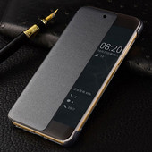 Оригинален калъф Smart View за Huawei P20 Pro Auto Sleep Wake Up Flip Cover Тънък калъф за телефон за Huawei P20 Plus P20+ Fundas Capa