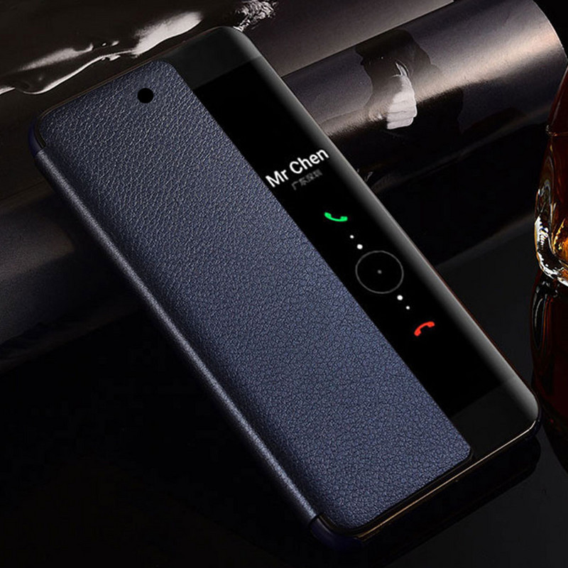 Γνήσια θήκη Smart View για Huawei P20 Pro Auto Sleep Wake Up Flip Cover Λεπτή θήκη τηλεφώνου για Huawei P20 Plus P20+ Fundas Capa