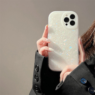 За iphone 11 12 13 Pro Max Mini Phone Case Shell Cute Peach Bear Colorful Love Pearl Hanging Chain За iphone Xr X Xs Max 7 8 P
