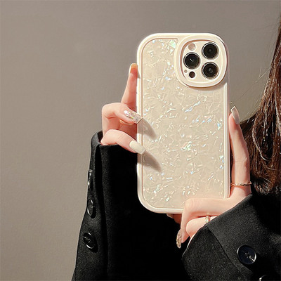 За iphone 11 12 13 Pro Max Mini Phone Case Shell Cute Peach Bear Colorful Love Pearl Hanging Chain За iphone Xr X Xs Max 7 8 P