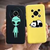За Huawei Honor X9 5G Калъф ANY-NX1 Cute Panda Alien Cartoon Cover Мек силиконов калъф за телефон за Honor X9 X 9 HonorX9 Capa Bumper