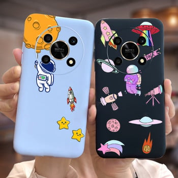 За Huawei Honor X9 5G Калъф ANY-NX1 Cute Panda Alien Cartoon Cover Мек силиконов калъф за телефон за Honor X9 X 9 HonorX9 Capa Bumper