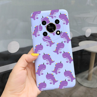 За Huawei Honor X9 5G Калъф ANY-NX1 Cute Panda Alien Cartoon Cover Мек силиконов калъф за телефон за Honor X9 X 9 HonorX9 Capa Bumper