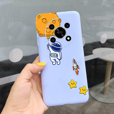 За Huawei Honor X9 5G Калъф ANY-NX1 Cute Panda Alien Cartoon Cover Мек силиконов калъф за телефон за Honor X9 X 9 HonorX9 Capa Bumper