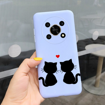 За Huawei Honor X9 5G Калъф ANY-NX1 Cute Panda Alien Cartoon Cover Мек силиконов калъф за телефон за Honor X9 X 9 HonorX9 Capa Bumper