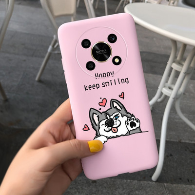За Huawei Honor X9 5G Калъф ANY-NX1 Cute Panda Alien Cartoon Cover Мек силиконов калъф за телефон за Honor X9 X 9 HonorX9 Capa Bumper