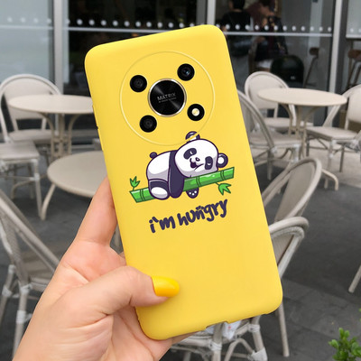 За Huawei Honor X9 5G Калъф ANY-NX1 Cute Panda Alien Cartoon Cover Мек силиконов калъф за телефон за Honor X9 X 9 HonorX9 Capa Bumper