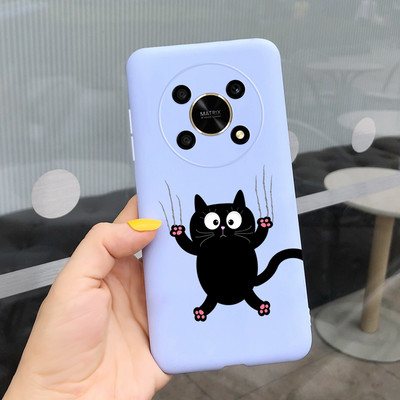 За Huawei Honor X9 5G Калъф ANY-NX1 Cute Panda Alien Cartoon Cover Мек силиконов калъф за телефон за Honor X9 X 9 HonorX9 Capa Bumper