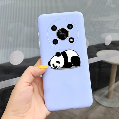 За Huawei Honor X9 5G Калъф ANY-NX1 Cute Panda Alien Cartoon Cover Мек силиконов калъф за телефон за Honor X9 X 9 HonorX9 Capa Bumper