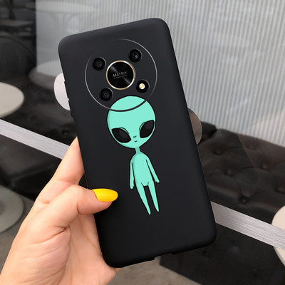 За Huawei Honor X9 5G Калъф ANY-NX1 Cute Panda Alien Cartoon Cover Мек силиконов калъф за телефон за Honor X9 X 9 HonorX9 Capa Bumper